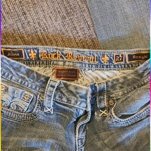 Rock Revival Alivia Straight Leg Jeans - Classic Blue